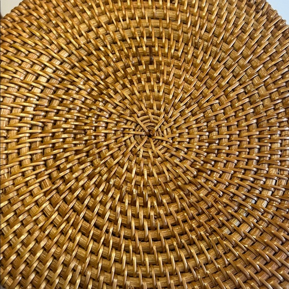 Boho Rattan Woven Circle Round Crossbody Handbag Cottagecore Summer Beach - Picture 11 of 12